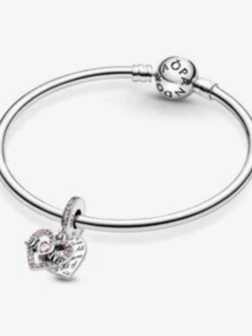 Pandora Heart & Mom Dangle Charm